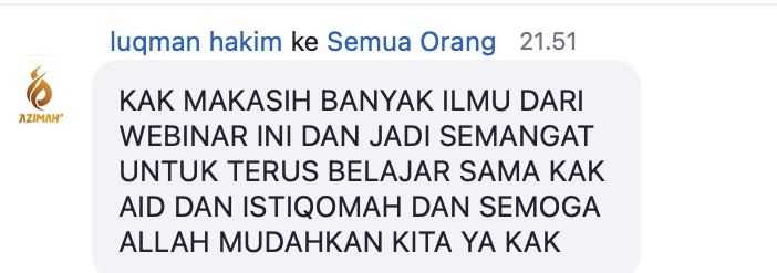 Testimoni Luqman Hakim