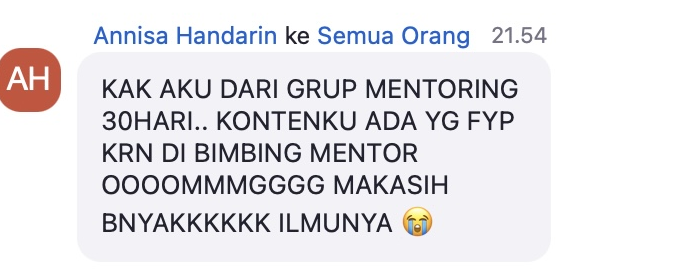 Testimoni Annisa Handarin